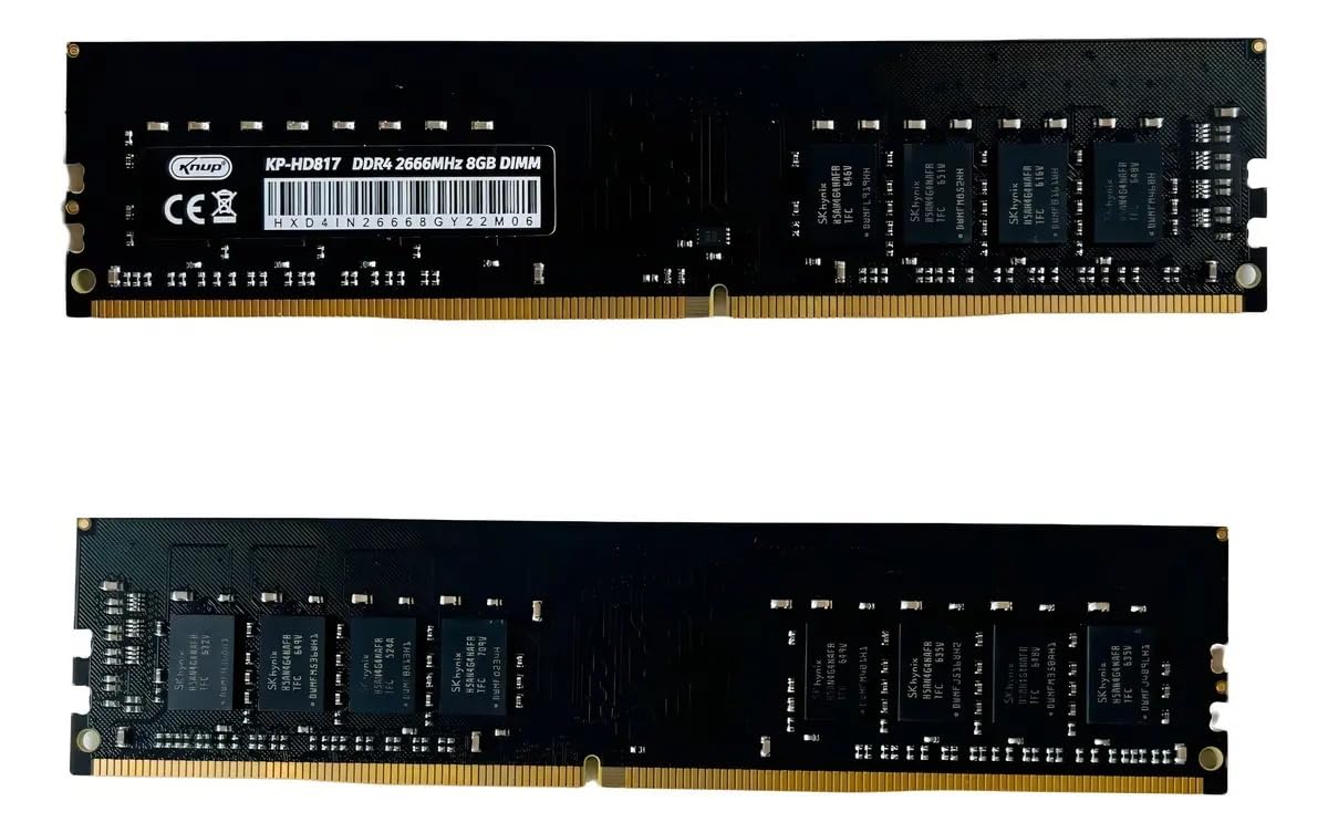 Memória RAM 8GB DDR4 2666MHz Knup KP-HD817 DIMM 288 Pinos 1.2V